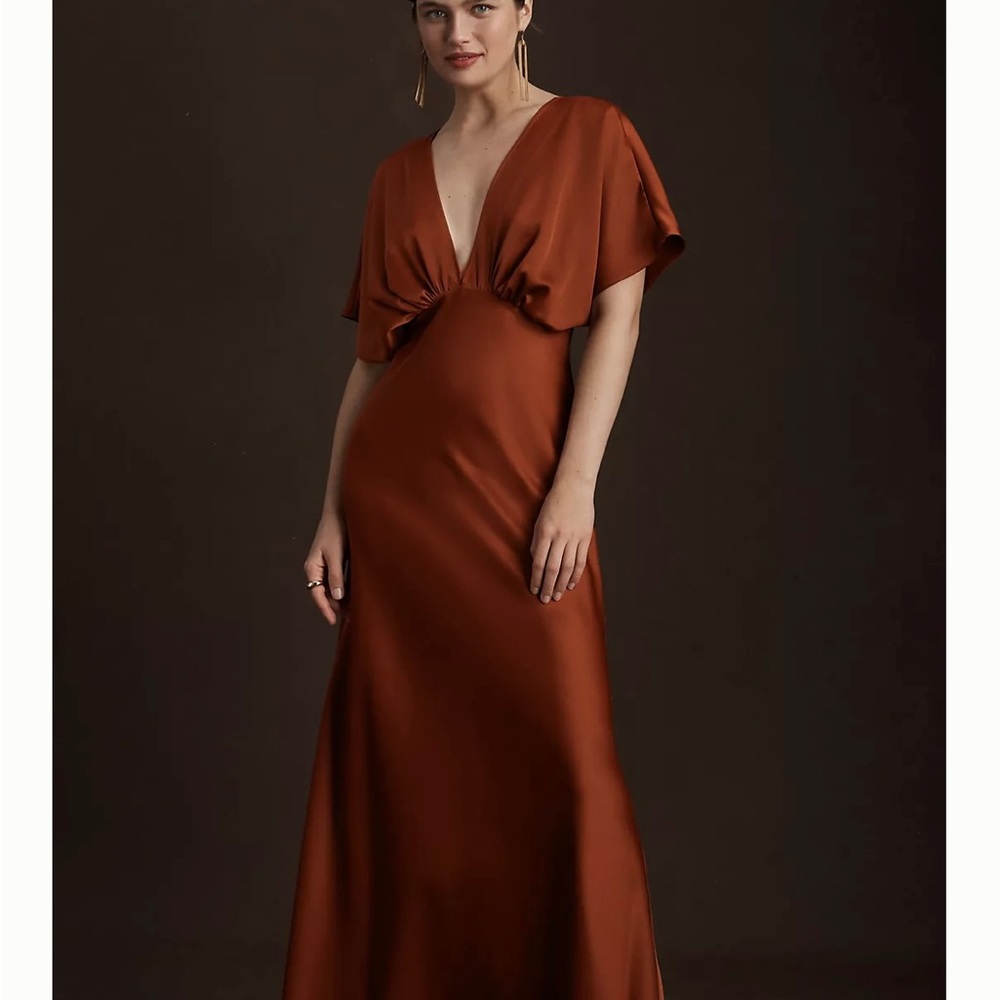 BHLDN Leila Satin Charmeuse Dress